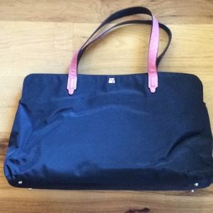 Black nylon tote
